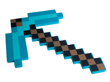 Оружие Minecraft «Изумрудная пиксельная кирка»
