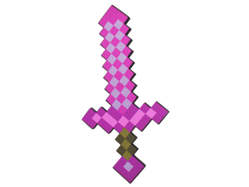 Оружие Minecraft «Зачарованный пиксельный меч 45 см»