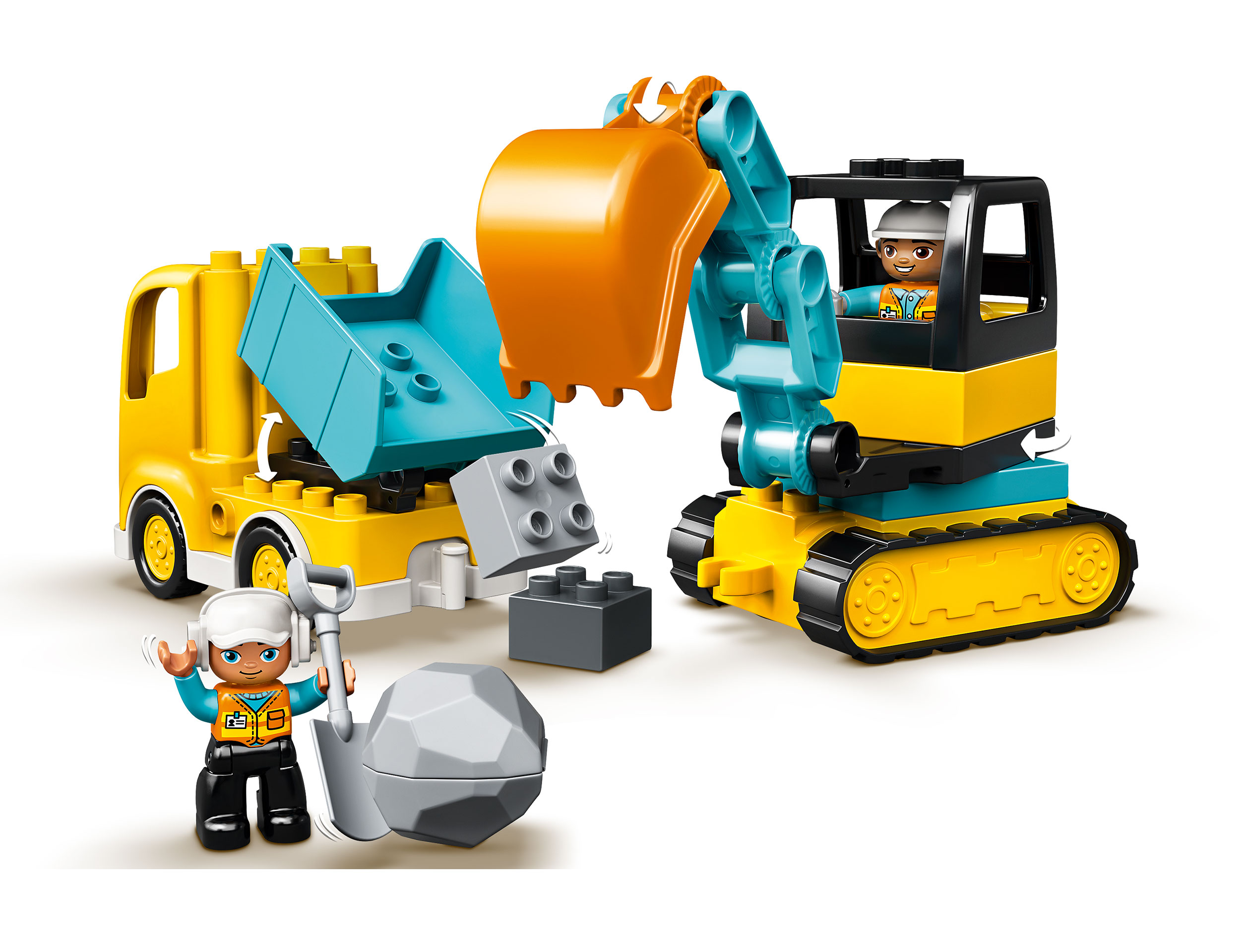 Конструктор LEGO DUPLO® (ДУПЛО) 10931 Грузовик и гусеничный экскаватор ...