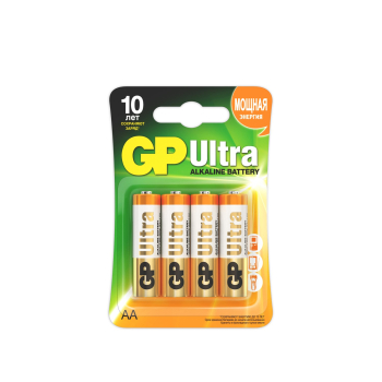 Батарейки GP Ultra Alkaline 15А, АА, 4 шт