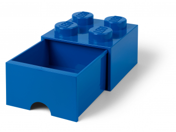 Пластиковый кубик для хранения 4, с ящиками, синий