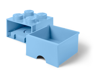 Пластиковый кубик для хранения 4, с ящиками, голубой