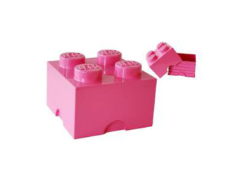 Пластиковый кирпичик FRIENDS для хранения, цвет розовый