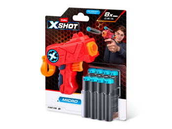 Игровой набор ZURU X-Shot EXCEL: Микро (бластер, 8 снарядов), дисплей-бокс 12шт