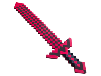 Оружие Minecraft «Красный пиксельный меч 75 см»