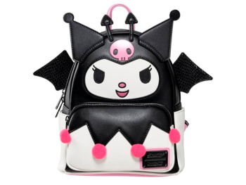 Рюкзак Loungefly! Leather: Sanrio Kuromi Cosplay Moving Wings Mini Backpack