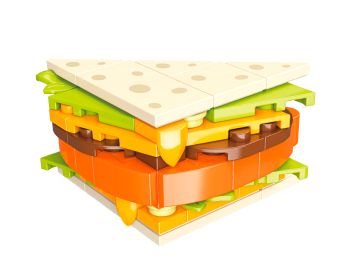 Конструктор Магнит на холодильник - сэндвич