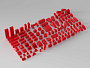 Конструкторы LEGO Уникальные наборы L0017 Набор кубиков и аксессуаров «Цвет: Красные кубики», фото 3