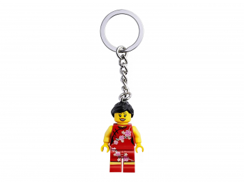 Брелок для ключей «Девочка в костюме китайской розы»