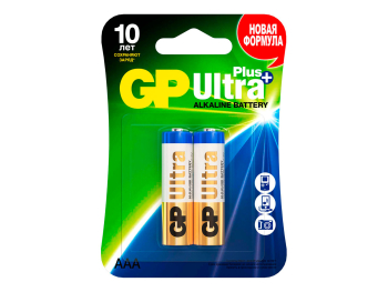 Батарейки GP Ultra Plus Alkaline 24А, ААА, 2 шт