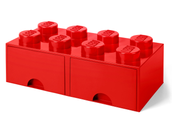 Пластиковый кубик для хранения 8, с ящиками, красный