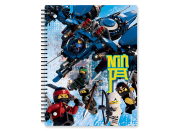 Тетрадь на спирали Ninjago Movie 20,3х26,6 см 70 листов в линейку