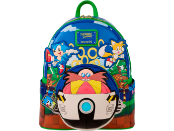 Рюкзак Loungefly! Leather: Sega Sonic the Hedgehog Mini Backpack