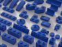 Конструкторы LEGO Уникальные наборы L0021 Набор кубиков и аксессуаров «Цвет: Синий», фото 4