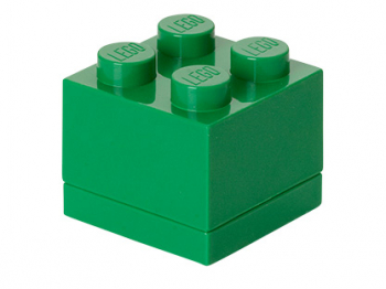 Пластиковый мини-кубик для хранения 4, зеленый