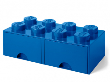 Пластиковый кубик для хранения 8, с ящиками, синий