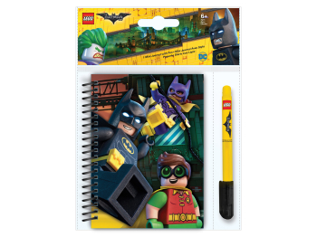 Канцелярский набор Batman Movie: блокнот на спирали (100 листов в линейку) + гелевая ручка