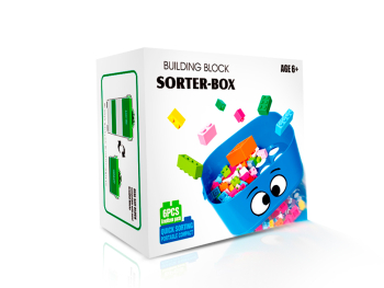 Коробка для сортировки и хранения кубиков, цвет в ассортименте