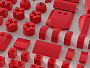Конструкторы LEGO Уникальные наборы L0017 Набор кубиков и аксессуаров «Цвет: Красные кубики», фото 5