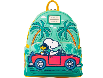 Рюкзак Loungefly! Leather: Peanuts Snoopy Road Trip Mini Backpack