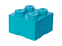 LEGO Classic 40031743 Пластиковый кубик для хранения 4, ярко-бирюзовый, фото 2