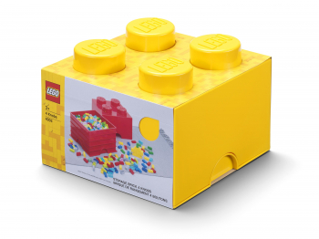 Пластиковый кубик для хранения 4, желтый