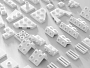 Конструкторы LEGO Уникальные наборы L0028 Набор кубиков и аксессуаров «Цвет: Белые пластины», фото 5