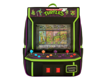 Рюкзак Loungefly! Leather: Teenage Mutant Ninja Turtle 40th Anniversary Vintage Arcade