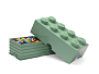 LEGO 40041747 Пластиковый кубик для хранения 8, песочно-зеленый, фото 2