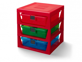 Система хранения 3-Drawer storage rack, красный
