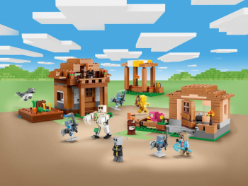 Конструктор LEGO Minecraft Атака вызывателя на деревню