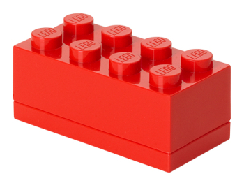 Пластиковый мини-кубик для хранения 8, красный