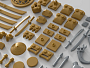 Конструкторы LEGO Уникальные наборы L0025 Набор кубиков и аксессуаров «Ниндзяго: Набор оружия», фото 6
