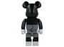 Medicom Toy BBRCK400MBW 400% Bearbrick Mickey B&W, фото 3