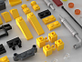 Конструкторы LEGO Уникальные наборы L0011 Набор кубиков и аксессуаров «Город: Желтый автомобиль», фото 6