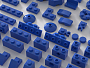 Конструкторы LEGO Уникальные наборы L0021 Набор кубиков и аксессуаров «Цвет: Синий», фото 5