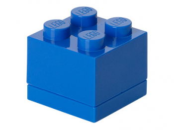 Пластиковый мини-кубик для хранения 4, синий