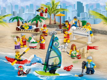 Конструктор Отдых на пляже - жители LEGO CITY