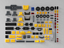 Конструкторы LEGO Уникальные наборы L0011 Набор кубиков и аксессуаров «Город: Желтый автомобиль», фото 2