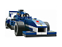 Конструкторы M38-B0351 Синий гоночный автомобиль F1, фото 5