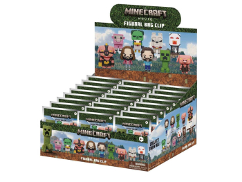 Фигурка Minecraft Movie 3D Foam Bag Clip, Series 1