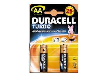 Батарейки Duracell TURBO AA 2 шт