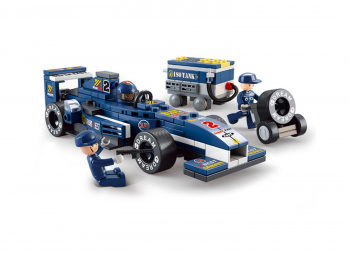 Конструктор Синий гоночный автомобиль F1