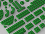Конструкторы LEGO Уникальные наборы L0020 Набор кубиков и аксессуаров «Цвет: Зеленый», фото 4