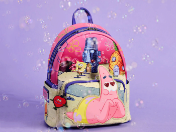 Рюкзак Loungefly! Leather: Spongebob and Patrick Mini Backpack Рюкзак Loungefly! Leather: Spongebob and Patrick Mini Backpack