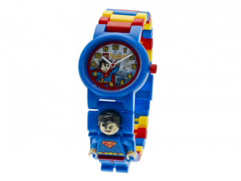 Часы наручные Super Heroes с минифигурой Superman на ремешке