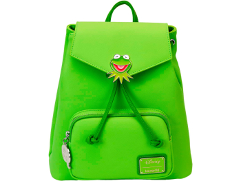 Рюкзак Loungefly! Leather: Disney The Muppets Kermit the Frog Mini Backpack