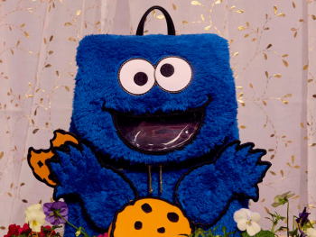 Рюкзак Loungefly! Leather: Sesame Street Cookie Monster Plush Mini Backpack Рюкзак Loungefly! Leather: Sesame Street Cookie Monster Plush Mini Backpack