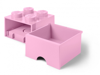 Пластиковый кубик для хранения 4, с ящиками, розовый