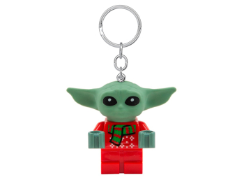 Брелок-фонарик Малыш Грогу в праздничном свитере